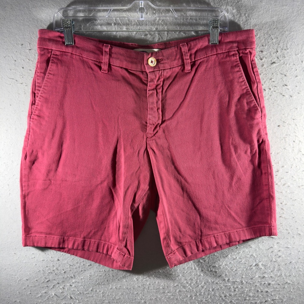 3305 | Robert Graham Classic Fit Chino Shorts Raspberry Red Men 32